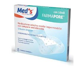 MEDS PORE MEDICAZIONE IN POLIURETANO ADESIVA IMPERMEABILE 5X7CM 5 PEZZI - Farma Nice