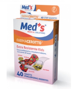 CEROTTO MEDS STRIP KIDS IPOALLERGENICO ASSORTITI 40 PEZZI - Farma Nice