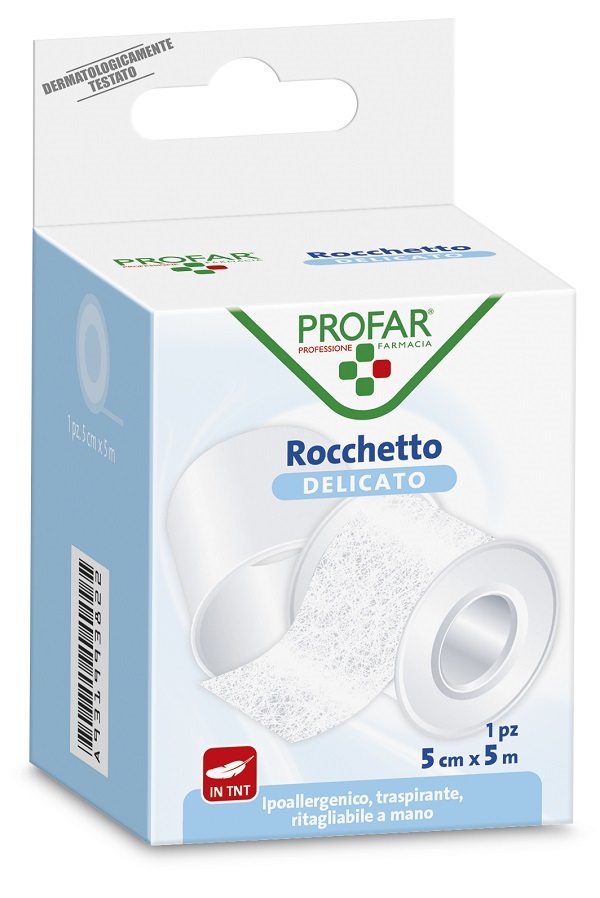 ROCCHETTO TESSUTO NON TESSUTO DELICATO 5 CM X 5 M PROFAR - Farma Nice
