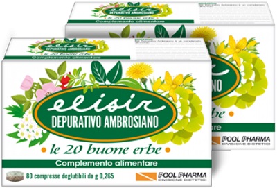 ELISIR DEPURATIVO AMBROSIANO 80 COMPRESSE 21,20 G - Farma Nice