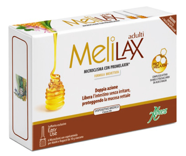 MELILAX ADULTI MICROCLISMI 6 PEZZI 10 G - Farma Nice