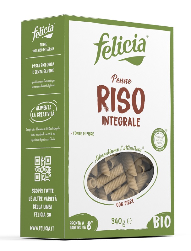 FELICIA BIO RISO INTEGRALE PENNE 340 G - Farma Nice