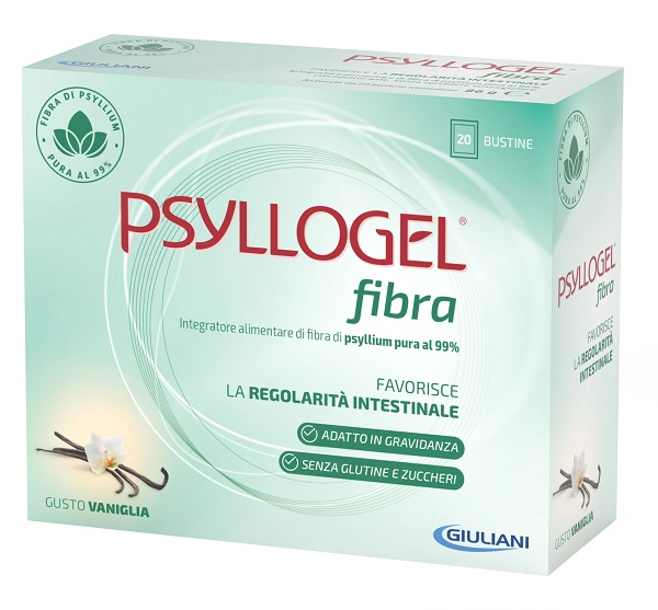 PSYLLOGEL FIBRA VANIGLIA 20 BUSTINE - Farma Nice