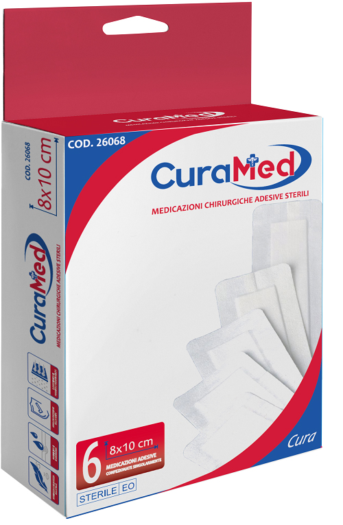 MEDICAZIONE GARZA CURA 8X10CM 6 PEZZI - Farma Nice