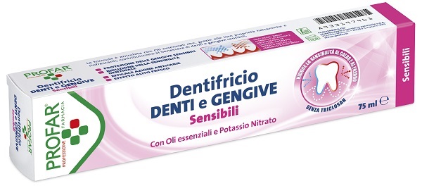 DENTIFRICIO DENTI E GENGIVE SENSIBILI 75 ML PROFAR - Farma Nice