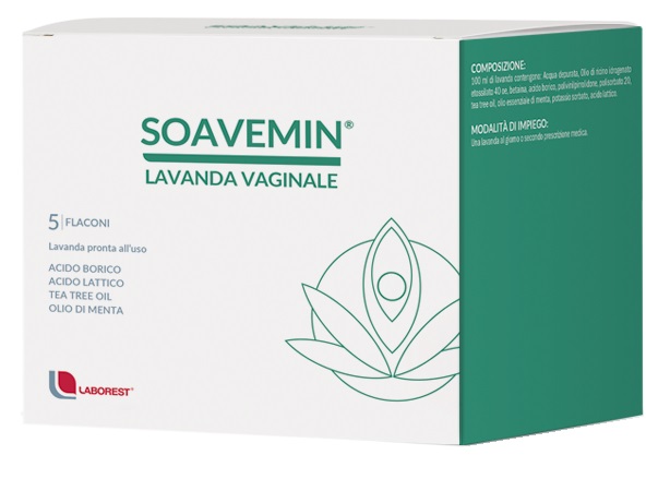 SOAVEMIN LAVANDA VAGINALE 5 FLACONI 100 ML - Farma Nice
