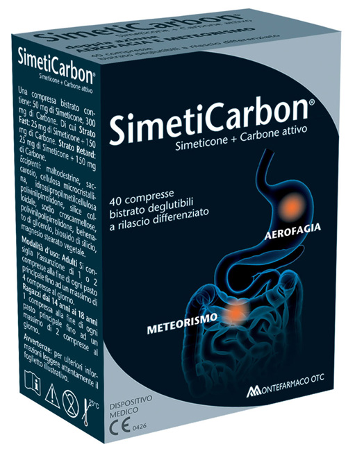SIMETICARBON 40 COMPRESSE - Farma Nice