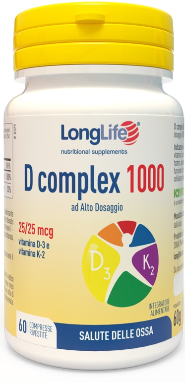 LONGLIFE D COMPLEX 1000 60 COMPRESSE - Farma Nice