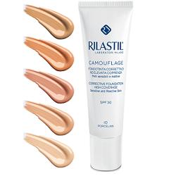 RILASTIL CAMOUFLAGE FONDOTINTA CORRETTIVO FLUIDO ELEVATA COPRENZA 10 30 ML - Farma Nice