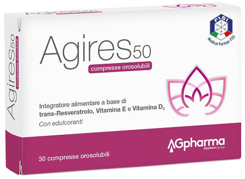 AGIRES 50 30 COMPRESSE OROSOLUBILI SCATOLA 5,4 G - Farma Nice