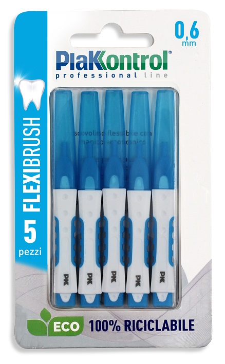 PLAKKONTROL SCOVOLINO INTERDENTALE FLEXI BRUSH06 BLISTER 5 PEZZI - Farma Nice
