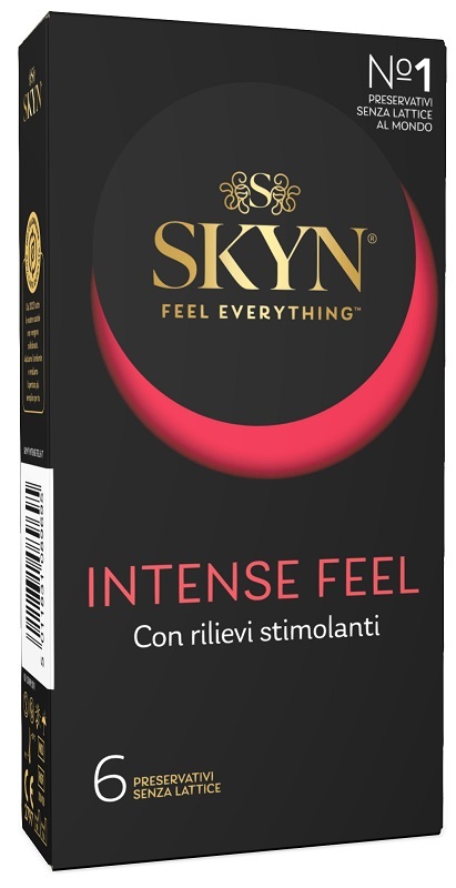PROFILATTICO ANSELL AKUEL SKYN INTENSE FEEL B 6 PEZZI - Farma Nice