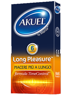 PROFILATTICO ANSELL AKUEL BY MANIX LONG PLEASURE B 6 PEZZI - Farma Nice