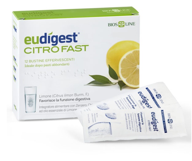 BIOSLINE EUDIGEST CITRO FAST 12 BUSTINE EFFERVESCENTI - Farma Nice