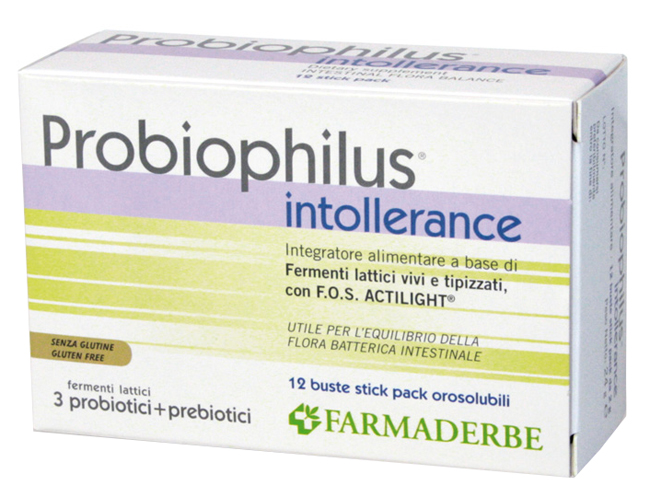 PROBIOPHILUS INTOLLERANCE 12 BUSTINE 24 G - Farma Nice