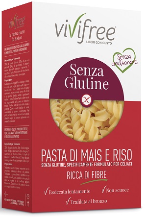 VIVIFREE PASTA SENZA GLUTINE FORMATO FUSILLI 500G - Farma Nice