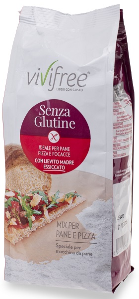 VIVIFREE PREPARATO PER PANE E PIZZA SENZA GLUTINE 500 G - Farma Nice