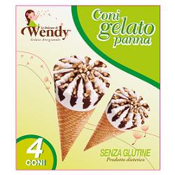 LE DOLCEZZE DI WENDY CONO GELATO PANNA 4 X 75 G - Farma Nice