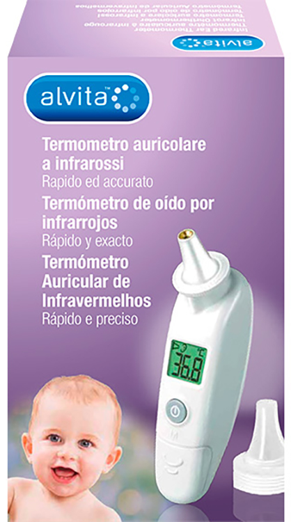 ALVITA TERMOMETRO AURICOLARE A INFRAROSSI - Farma Nice