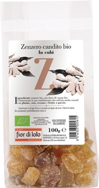 ZENZERO CANDITO CUBI BIO 100 G - Farma Nice