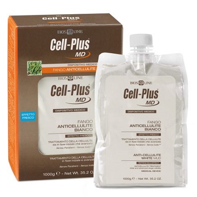 CELLPLUS MD FANGO BIANCO ANTICELLULITE EFFETTO FRESCO 1 KG - Farma Nice