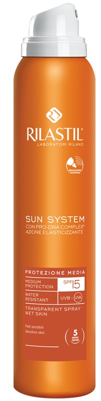 RILASTIL SUN SYSTEM PHOTO PROTECTION THERAPY SPF15 TRANSPARENT SPRAY 200 ML - Farma Nice