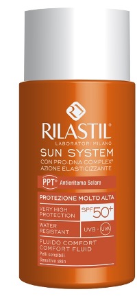 RILASTIL SUN SYSTEM PHOTO PROTECTION THERAPY SPF50+ COMFORT FLUIDO 50 ML - Farma Nice