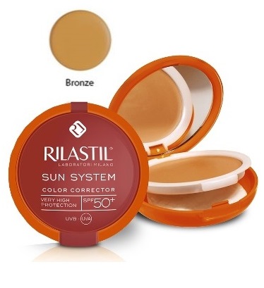 RILASTIL SUN SYSTEM PHOTO PROTECTION THERAPY SPF50+ COMPATTO BRONZE 10 ML - Farma Nice