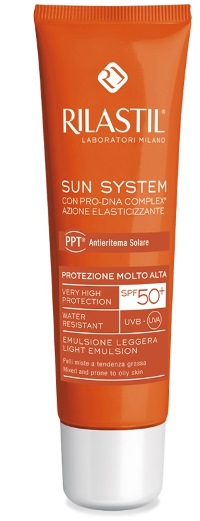 RILASTIL SUN SYSTEM PHOTO PROTECTION THERAPY SPF50+ EMULSIONE PELLI MISTE 50 ML - Farma Nice