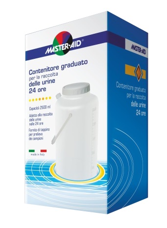 CONTENITORE RACCOLTA URINA MASTER-AID 24 H 2500 ML - Farma Nice