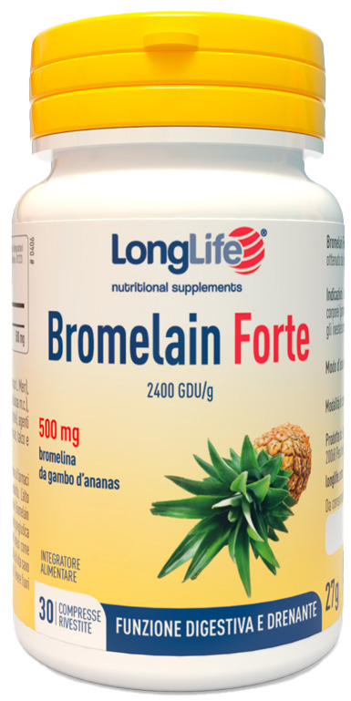 LONGLIFE BROMELAIN FORTE 30 COMPRESSE - Farma Nice