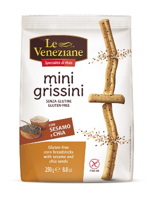 LE VENEZIANE MINI GRISSINI SESAMO E CHIA 250 G - Farma Nice