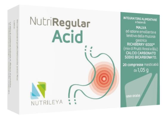 NUTRIREGULAR ACID 20 COMPRESSE MASTICABILI - Farma Nice