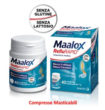 MAALOX REFLURAPID 40 COMPRESSE MASTICABILI - Farma Nice