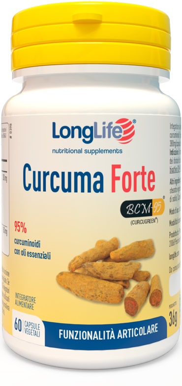 LONGLIFE CURCUMA FORTE 60 CAPSULE VEGETALI - Farma Nice