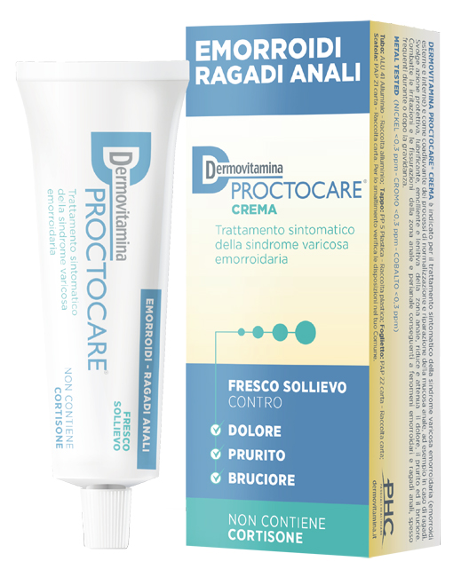 DERMOVITAMINA PROCTOCARE CREMA EMORROIDI RAGADI ANALI 30 ML CON CANNULA - Farma Nice