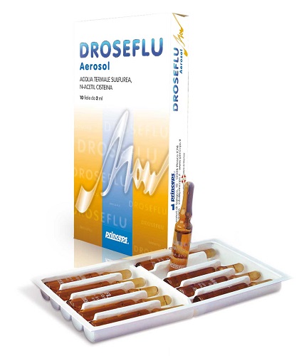 DROSEFLU FIALE AEROSOL ACQUA TERMALE SULFUREA 10 FIALE DA 2 ML - Farma Nice