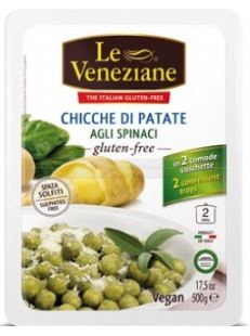 LE VENEZIANE CHICCHE DI PATATE AGLI SPINACI 500 G - Farma Nice