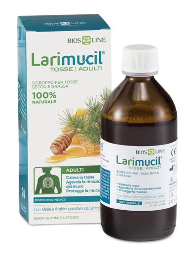 LARIMUCIL TOSSE TOSSE ADULTI SCIROPPO CE 0476V 230 G 175 ML - Farma Nice