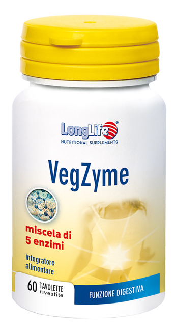 LONGLIFE VEGZYME 60 TAVOLETTE - Farma Nice