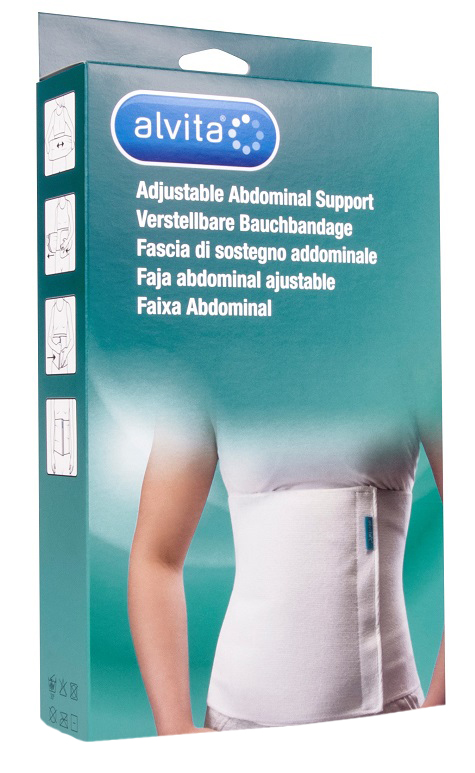 ALVITA FASCIA ADDOMINALE MISURA 2 CIRCONFERENZA 95-100 CM - Farma Nice