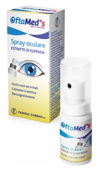 OFTAMED'S SPRAY OCULARE OCCHI ROSSI E IRRITATI ESTRATTO EUFRASIA 10 ML - Farma Nice