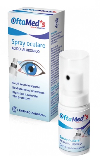 OFTAMED'S SPRAY CULARE OCCHI SECCHI E STANCHI ACIDO IALURONICO 10 ML - Farma Nice