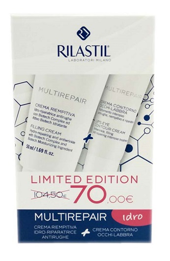 RILASTIL MULTIREPAIR CREMA IDR + OCCHI 500 ML - Farma Nice