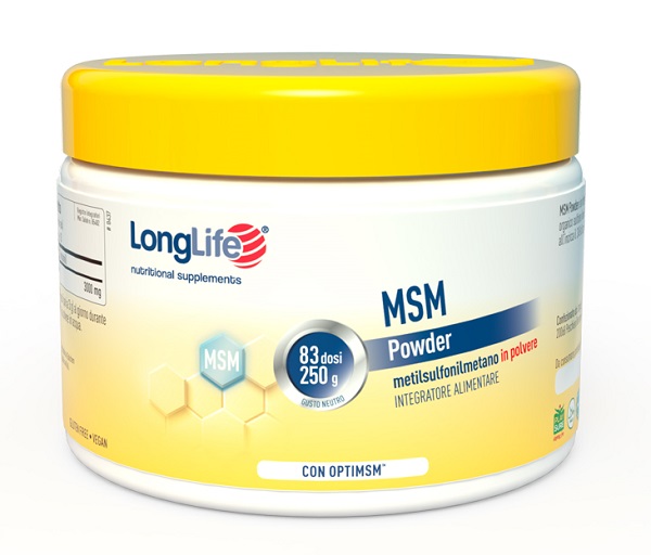 LONGLIFE MSM POWDER 250 G - Farma Nice
