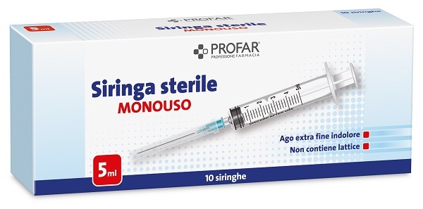 SIRINGA MONOUSO 5 ML PROFAR - Farma Nice