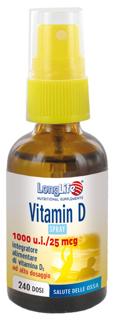 LONGLIFE VITAMIN D 1000UI SPRAY 30 ML - Farma Nice