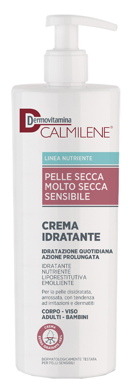 DERMOVITAMINA CALMILENE CREMA IDRATANTE PER PELLE SECCA, MOLTO SECCA O SENSIBILE 500 ML - Farma Nice