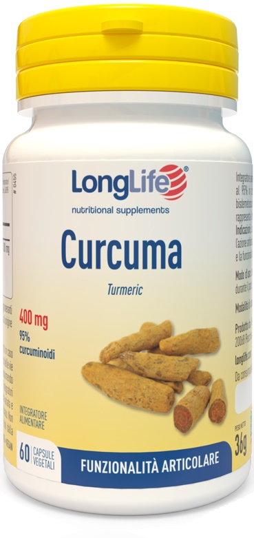 LONGLIFE CURCUMA 60 CAPSULE VEGETALI - Farma Nice
