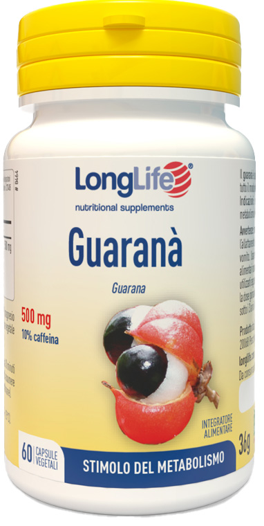 LONGLIFE GUARANA 60 CAPSULE VEGETALI - Farma Nice